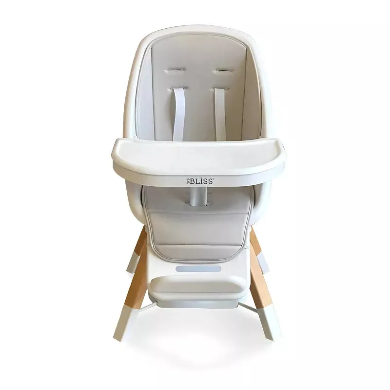 2-in-1 Turn-a-Tot High Chair with 360° Swivel - Gray Taupe