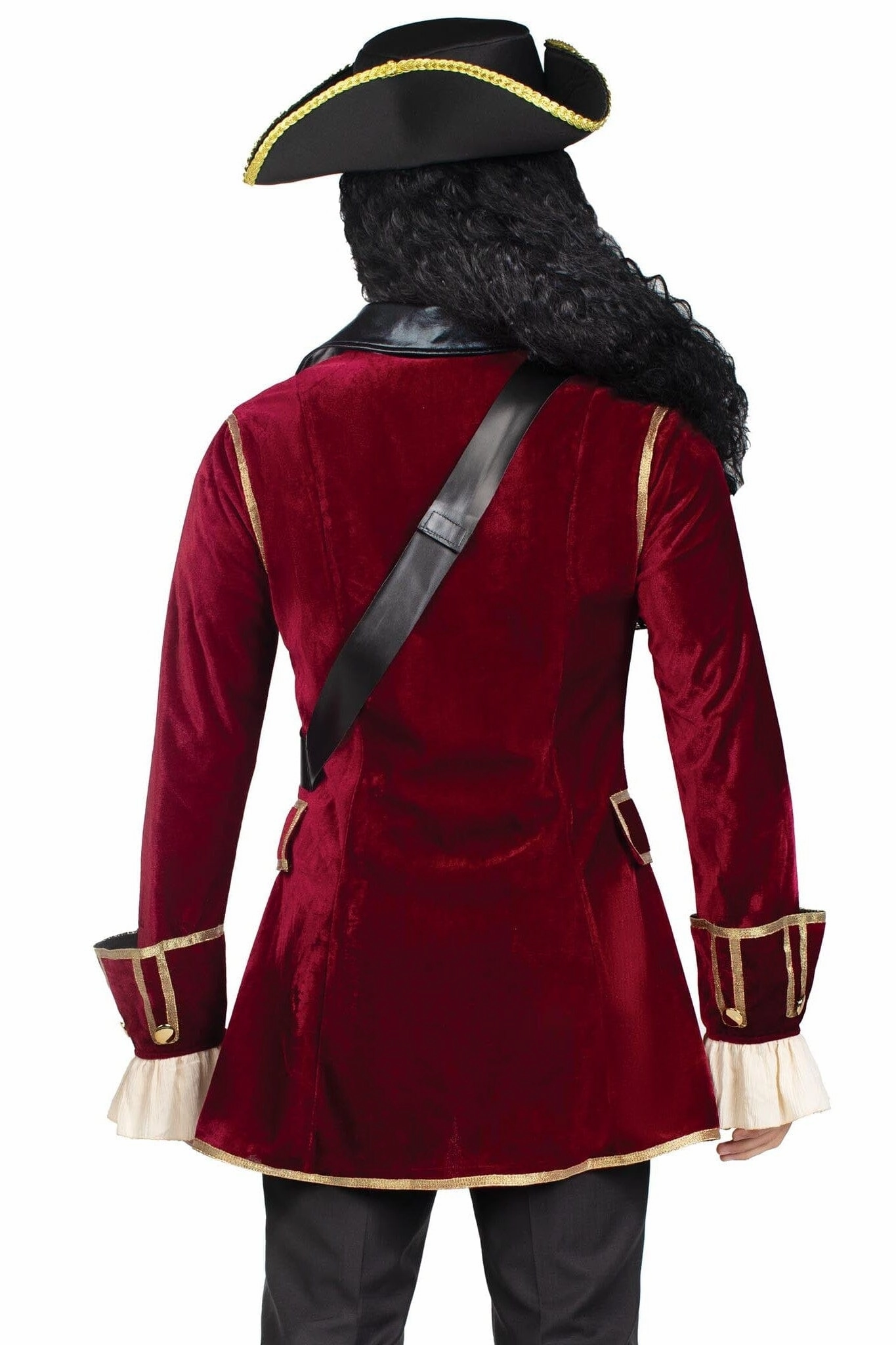 4 Piece Pirate Captain Costume Set
