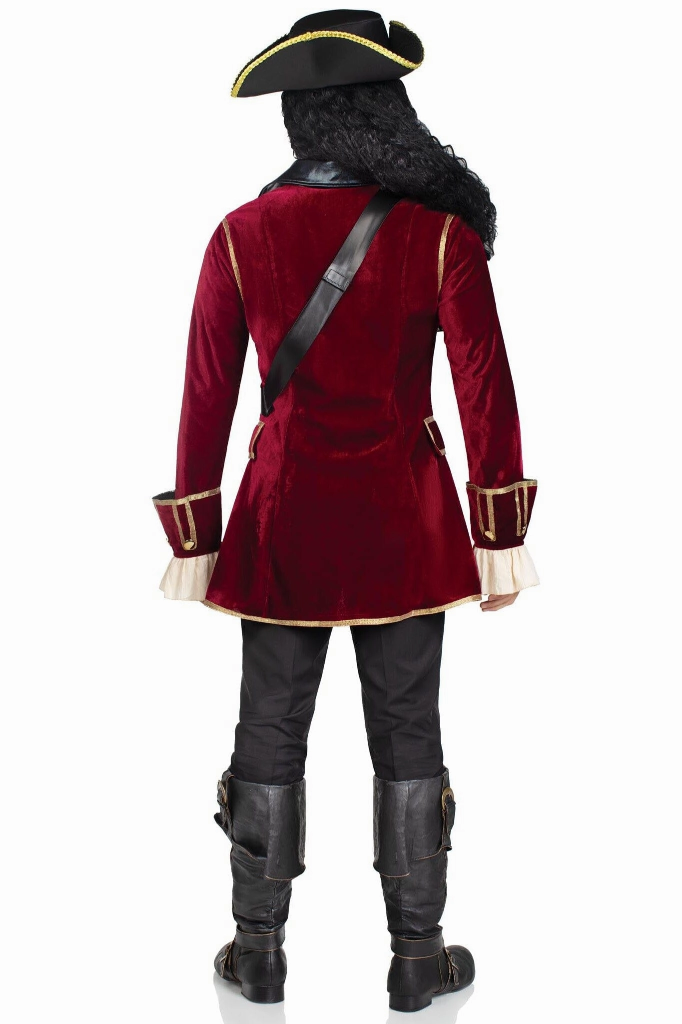 4 Piece Pirate Captain Costume Set
