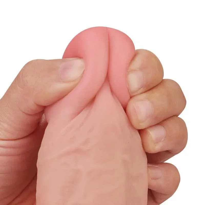 9.5 Inches Sliding Skin Dual Layer Big Dildo