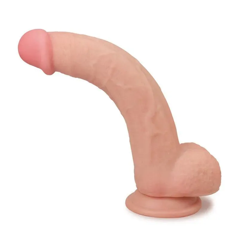 9.5 Inches Sliding Skin Dual Layer Big Dildo