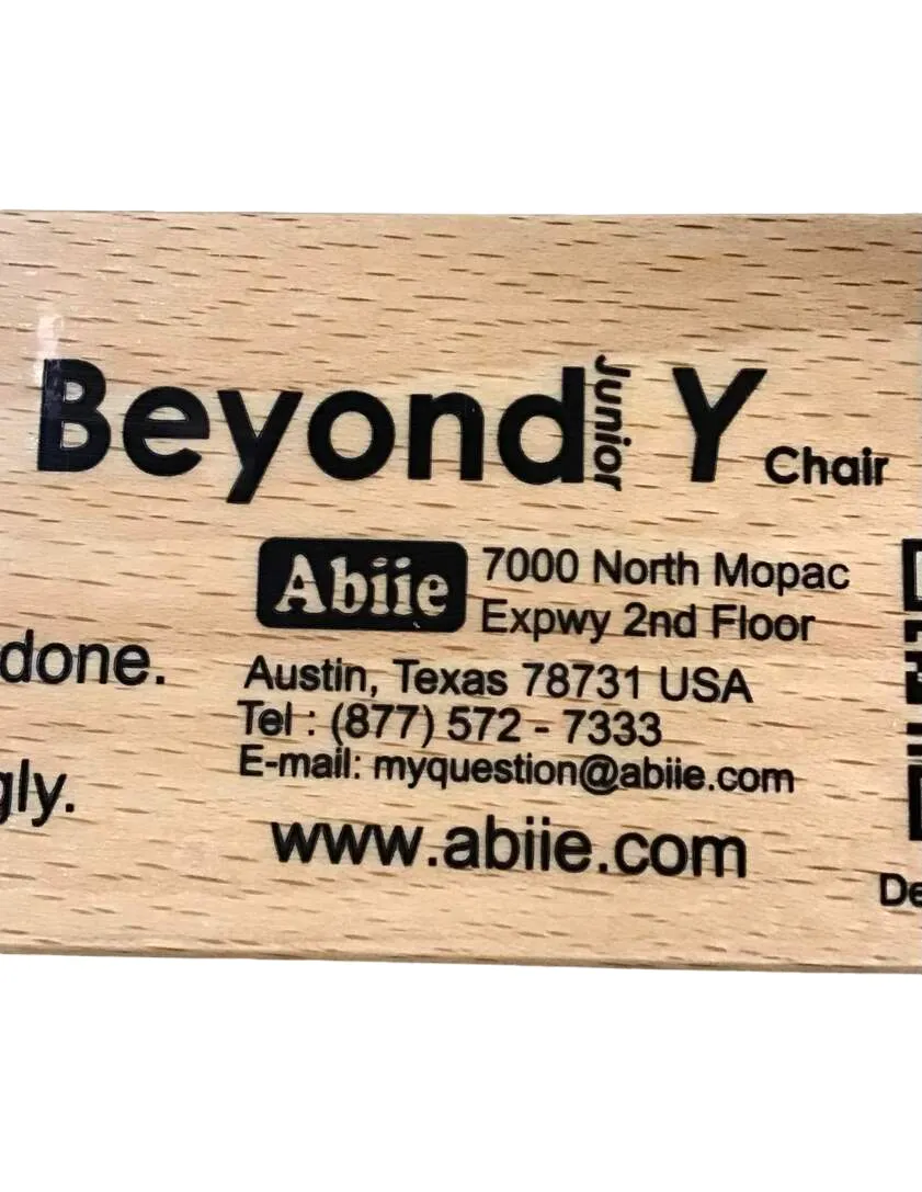 Abiie Beyond Junior Y Wooden High Chair, Natural/Green