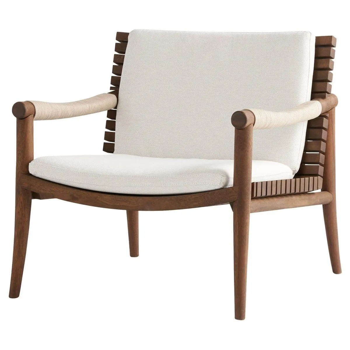 Acqua Chair - Off-White Geometric Weave