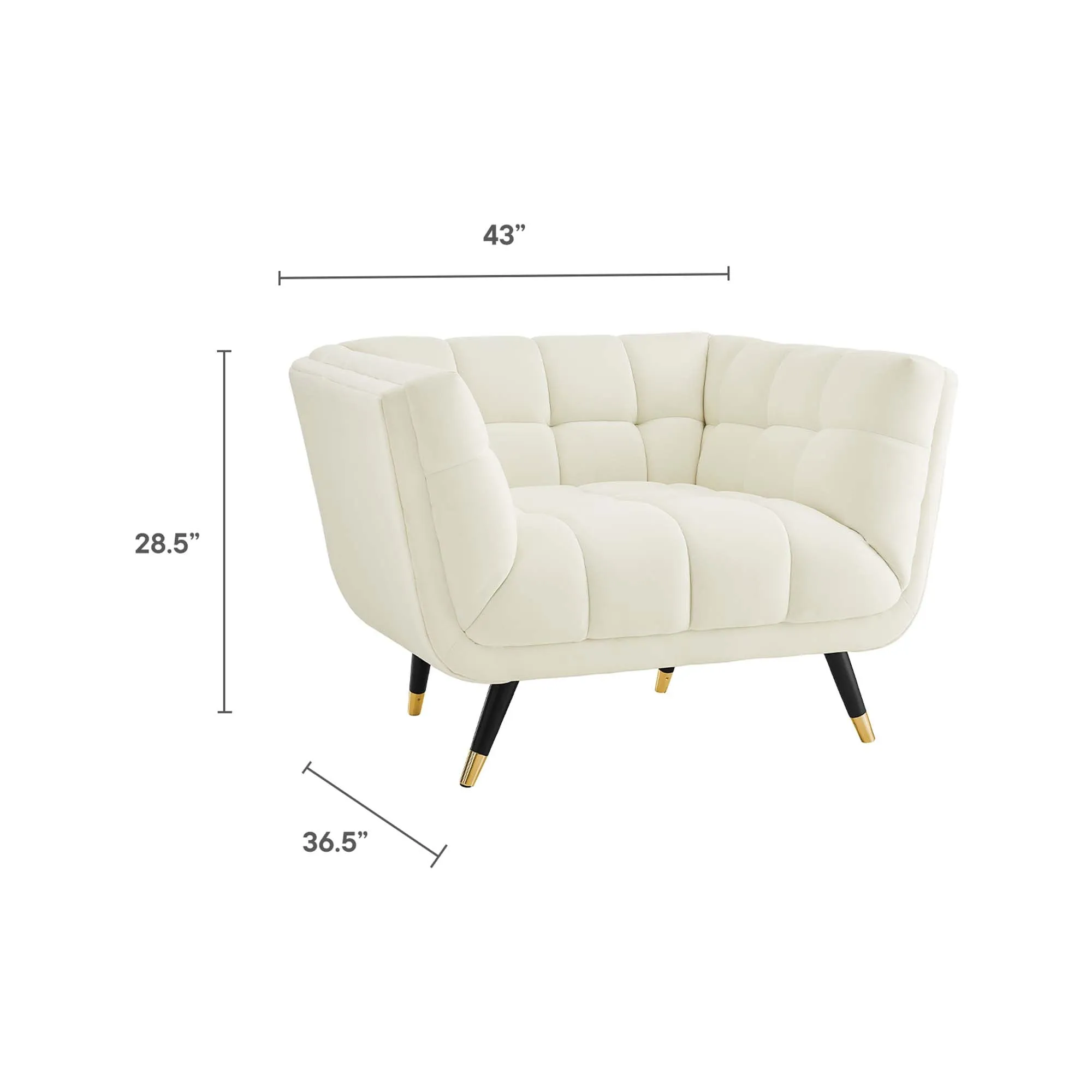 Adept Performance Velvet Armchair by Modway