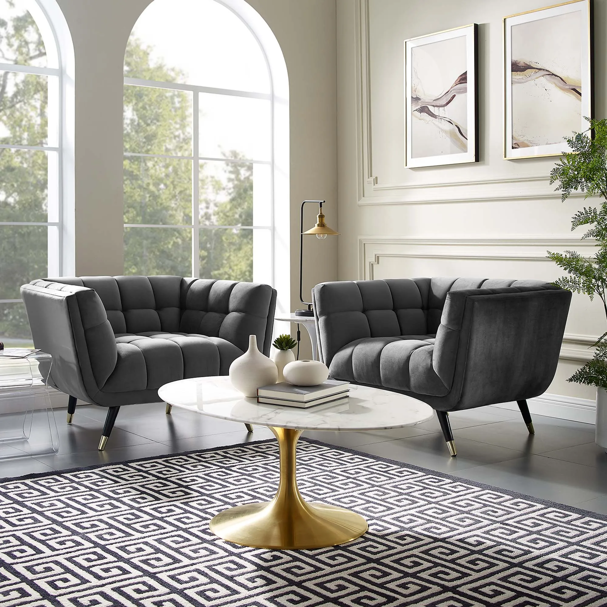 Adept Performance Velvet Armchair by Modway