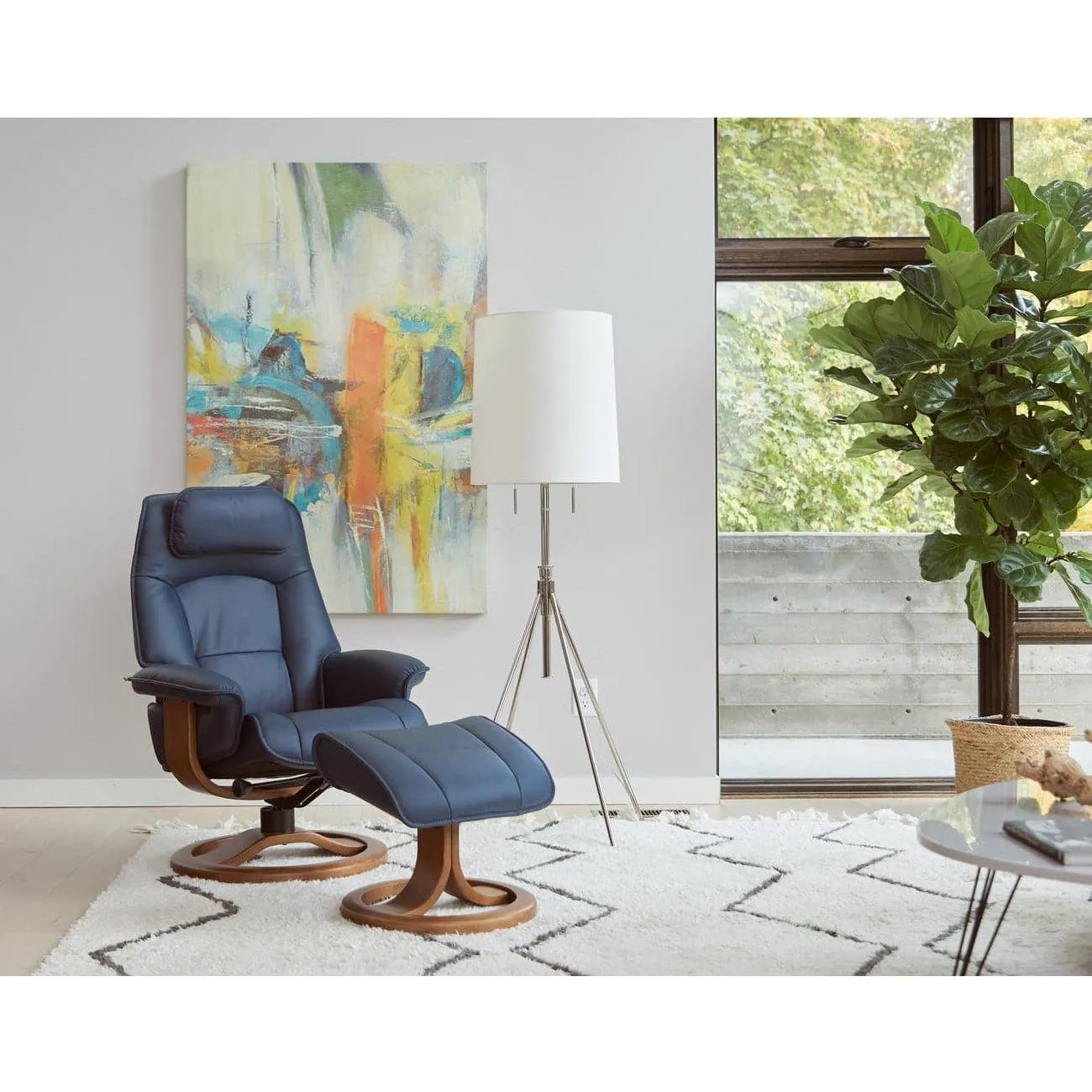 Admiral R Chair With Footstool Soft Parts