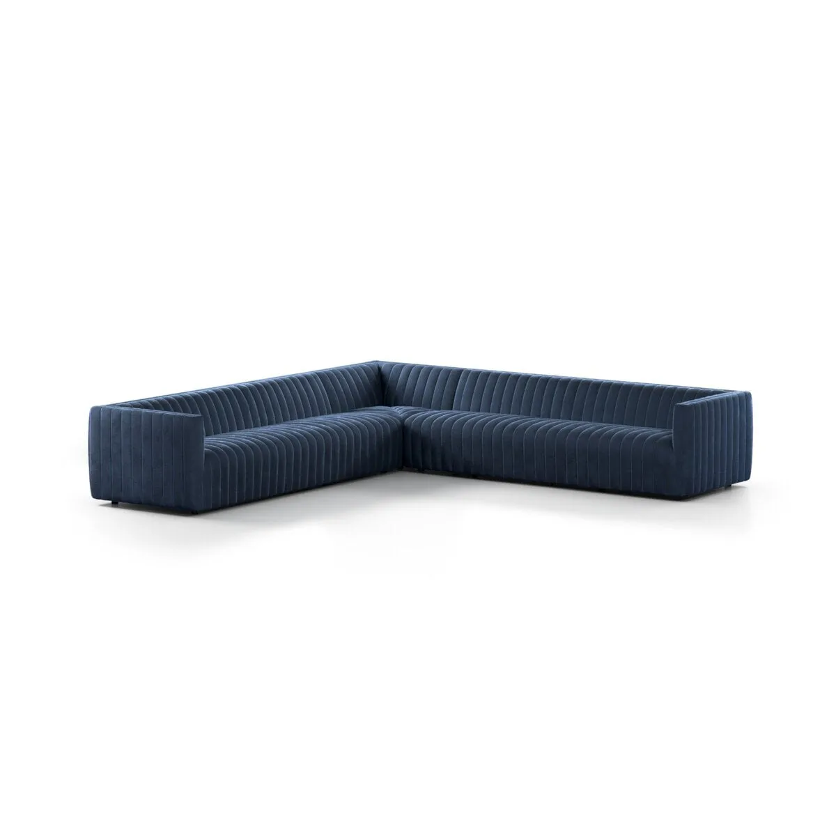 Alexander 3-Piece Corner Sectional - Sapphire Navy - 126"