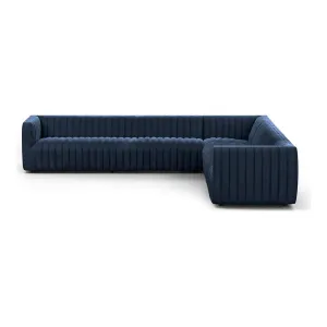 Alexander 3-Piece Corner Sectional - Sapphire Navy - 126"