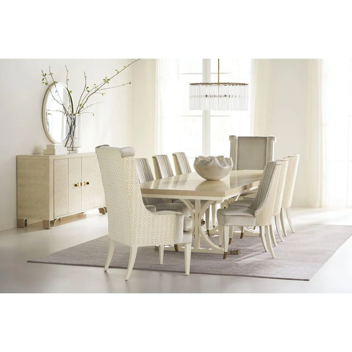 Align Dining Chair - Silver, Off White