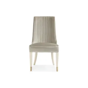 Align Dining Chair - Silver, Off White