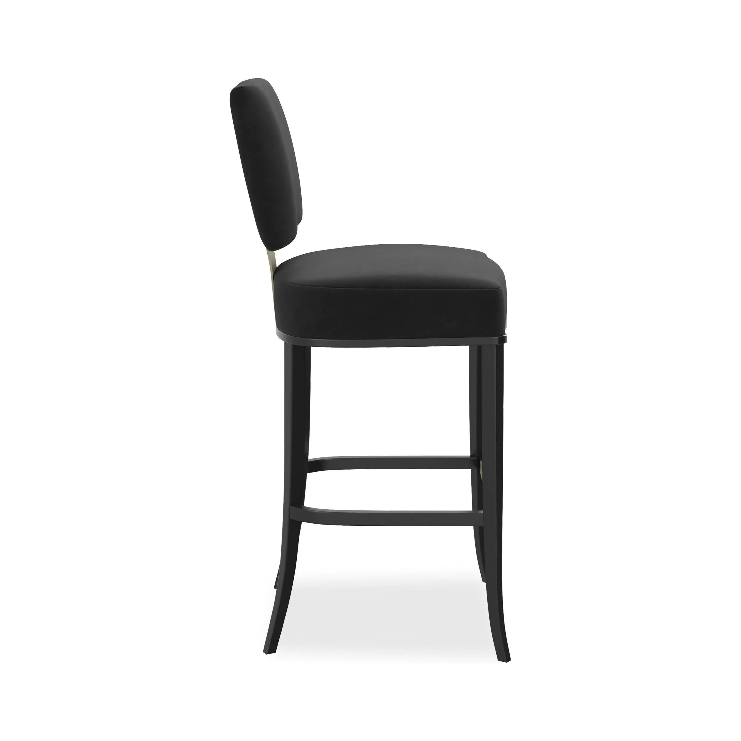 Allocated Bar Stool - Black, Gold