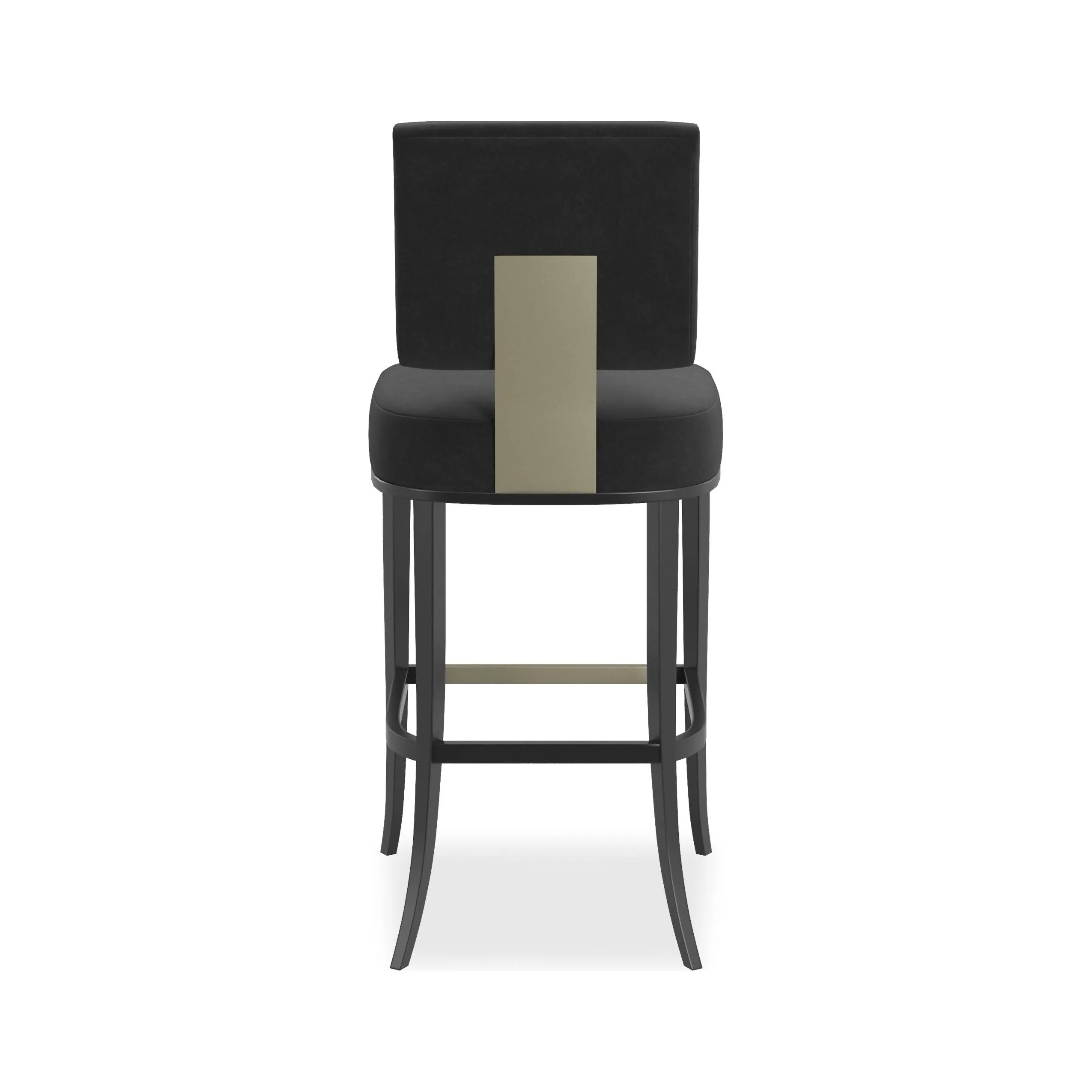 Allocated Bar Stool - Black, Gold