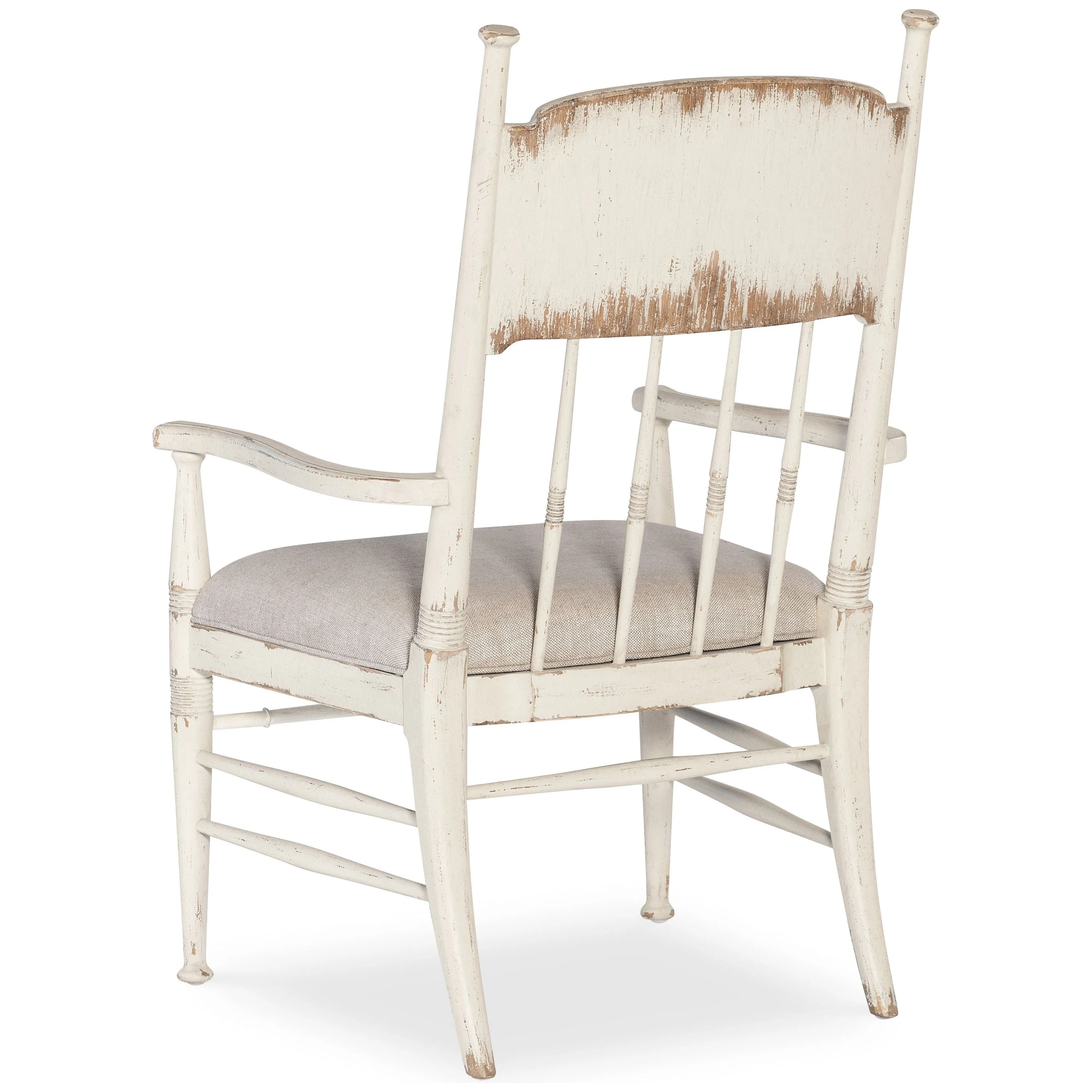 Americana Upholstered Seat Arm Chair - Whites