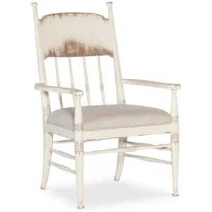 Americana Upholstered Seat Arm Chair - Whites