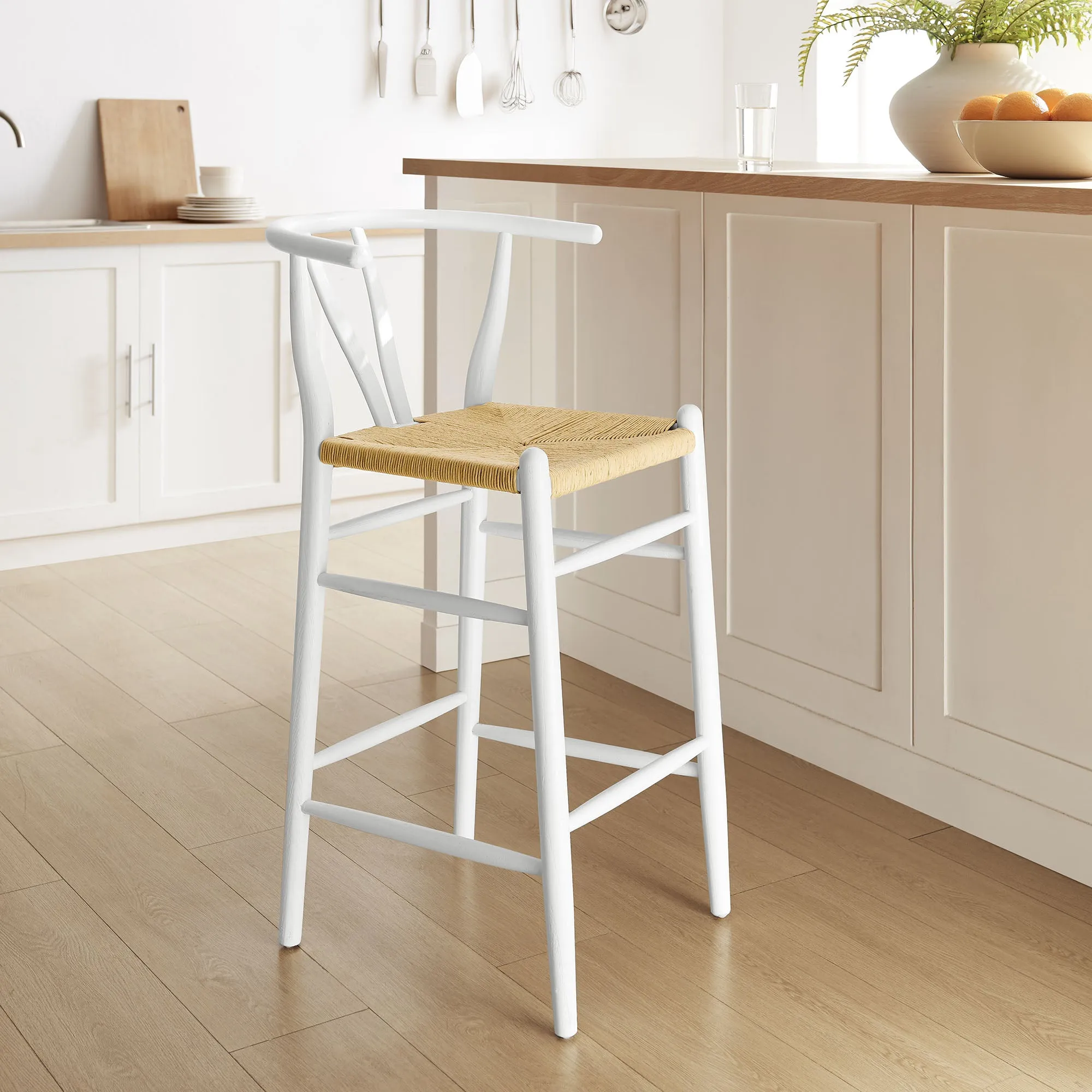Amish Wood Bar Stool by Modway