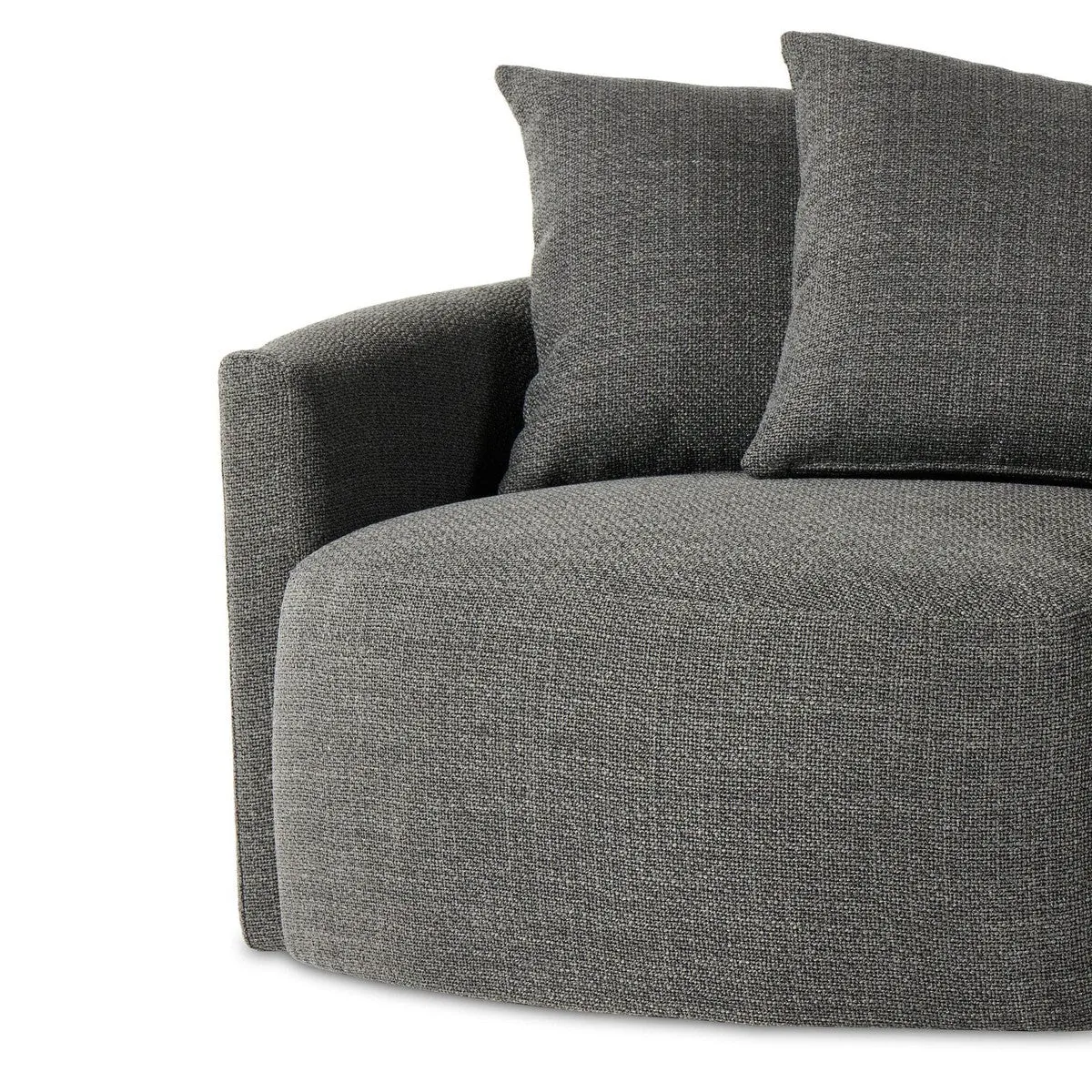 Anaya Swivel Chair - Gibson Smoke