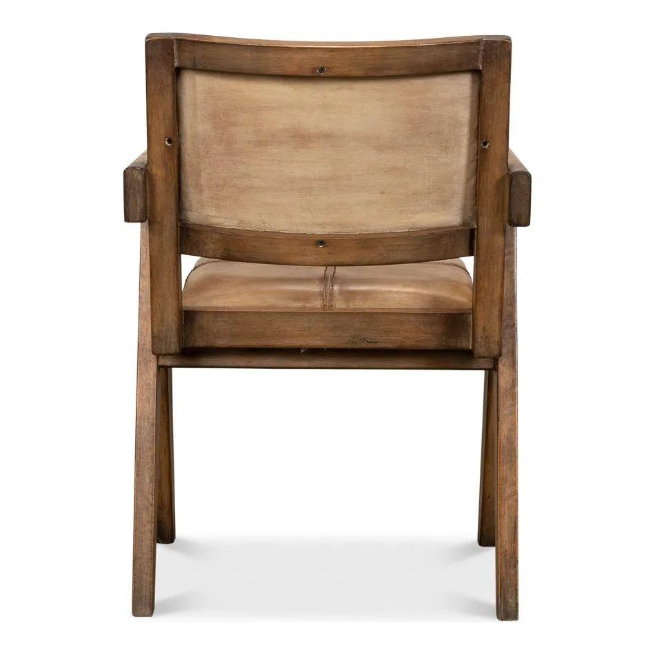 Angus Chair Brown W/Brown Leather