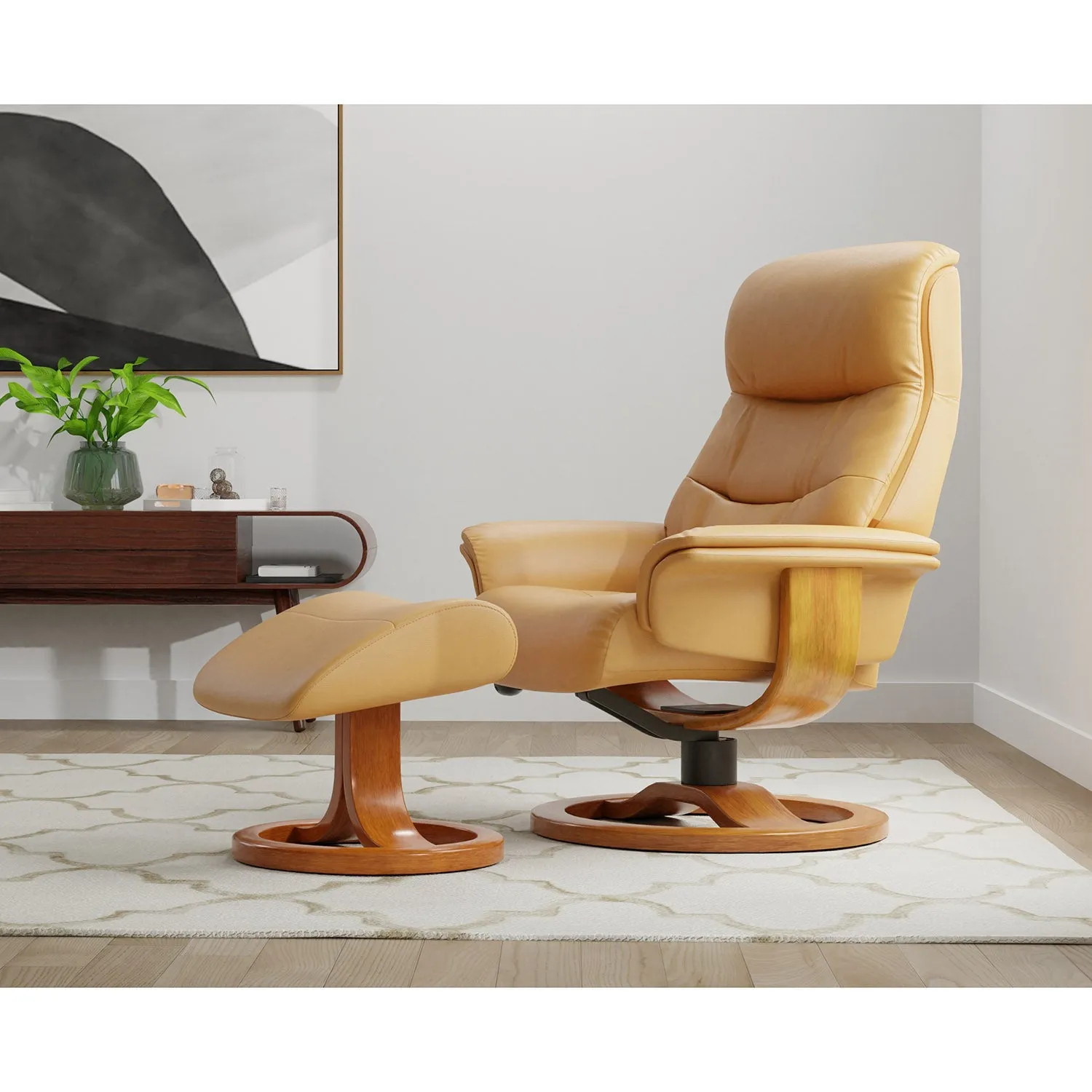 Anne R Recliner with Footstool