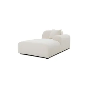 Arcos 3 Pcs (Chair Laf  Armless  Chaise Raf) Sectional Tortilla Bouclé Fabric