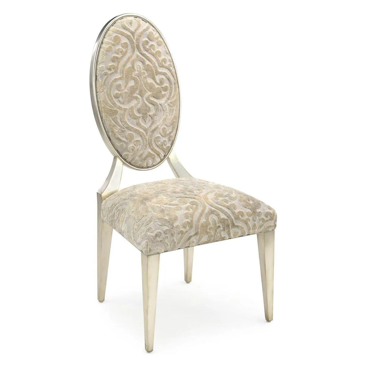 Ariane Side Chair - Brown,Silver