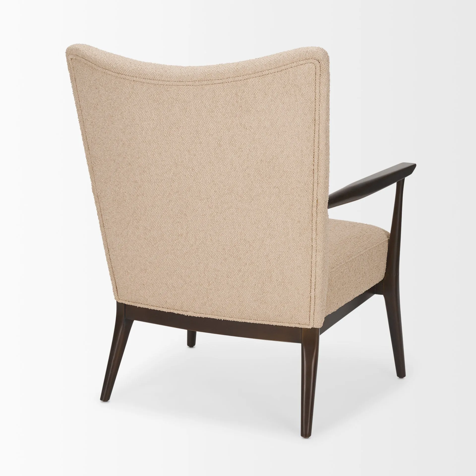 Arius Beige Boucle Accent Chair