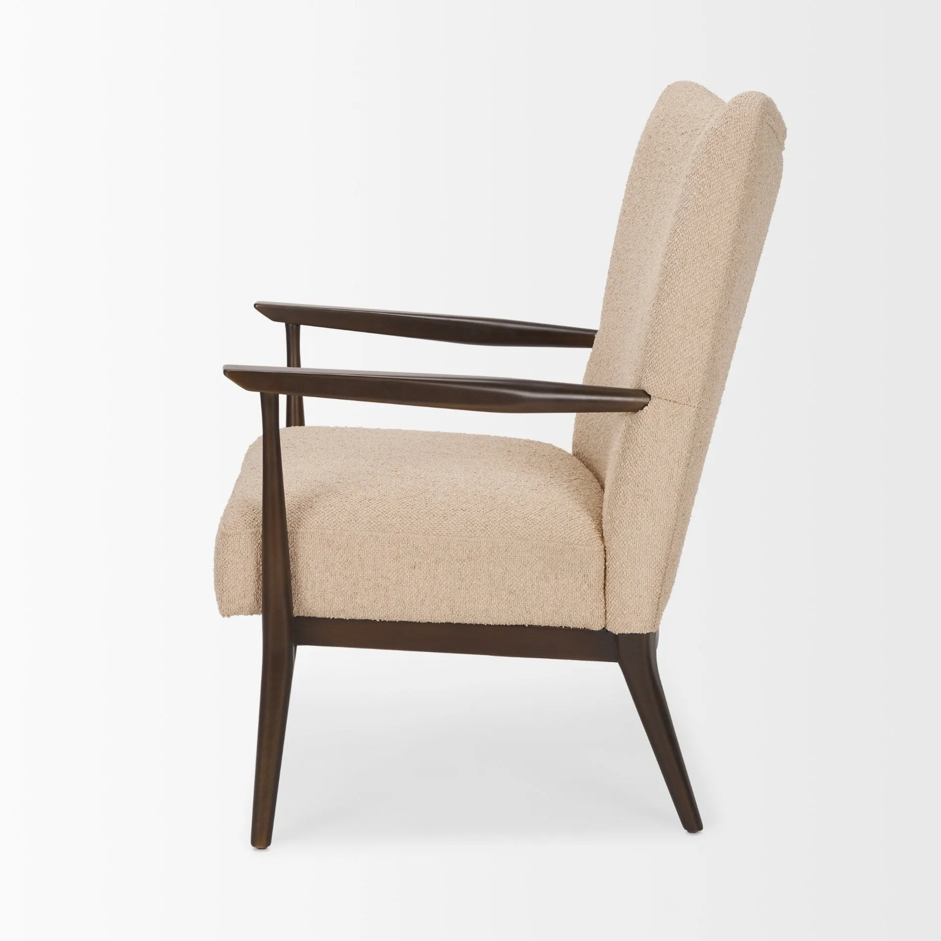 Arius Beige Boucle Accent Chair