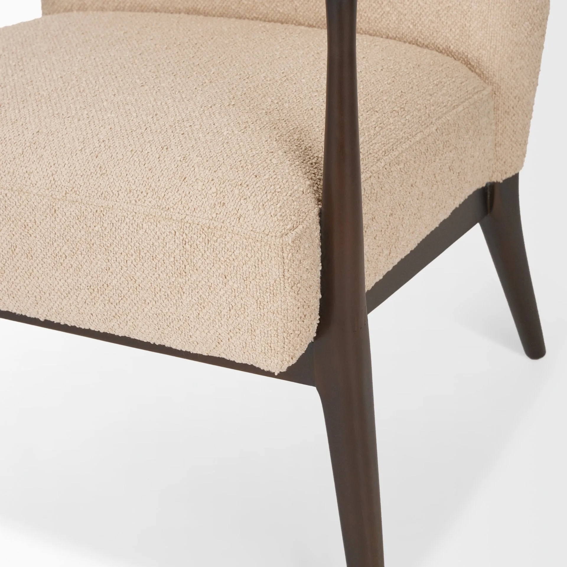 Arius Beige Boucle Accent Chair