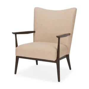 Arius Beige Boucle Accent Chair