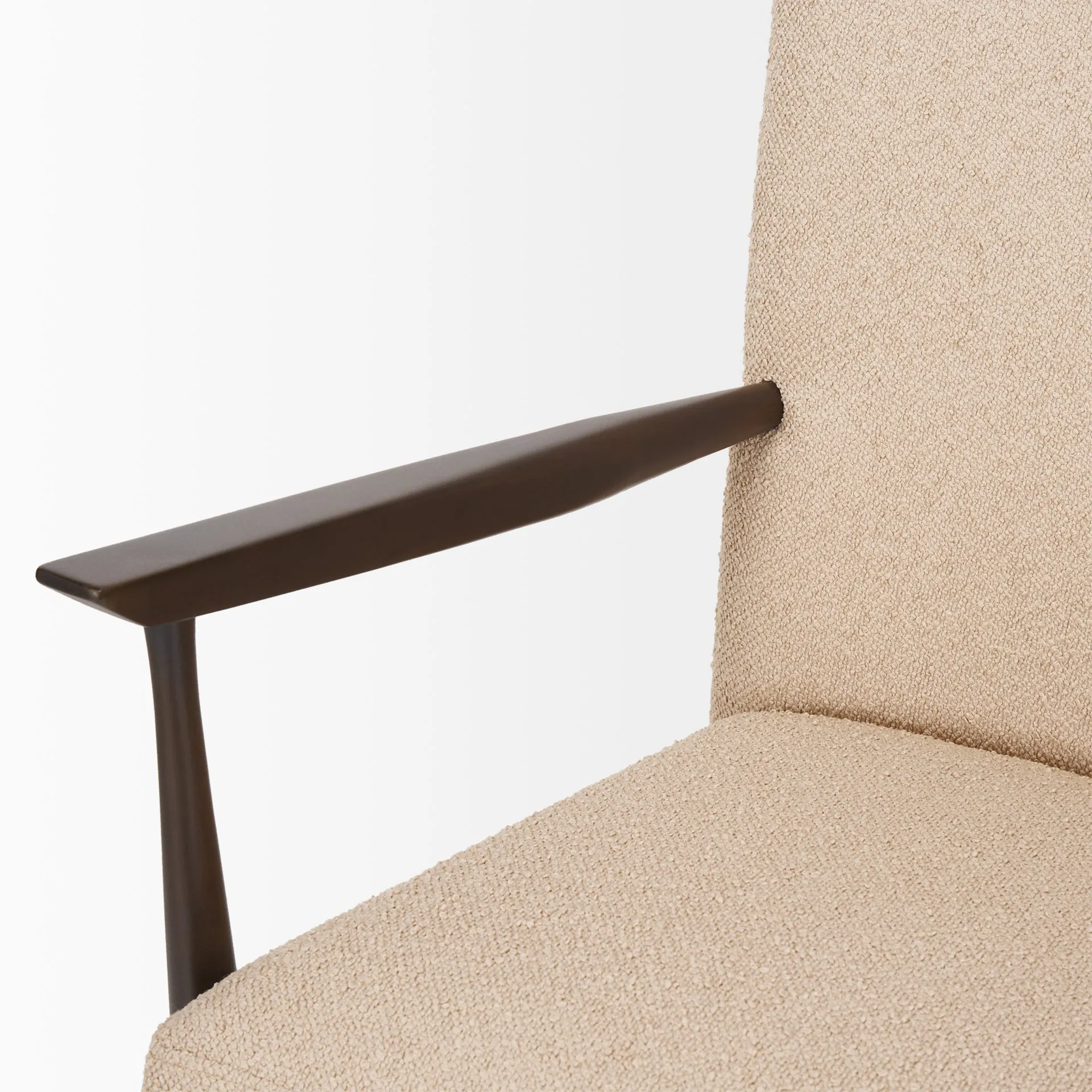 Arius Beige Boucle Accent Chair