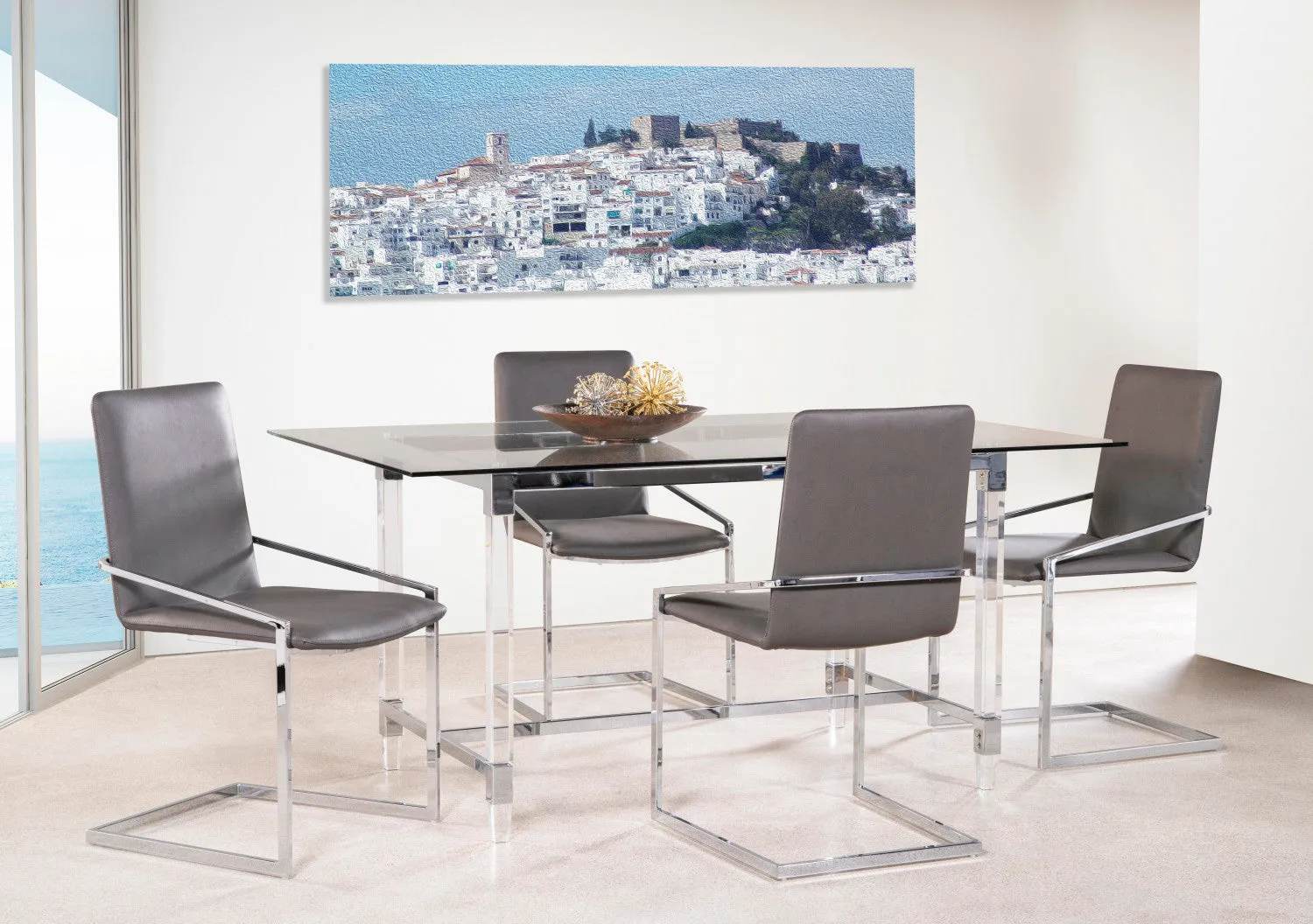 Ariya Dining Chair - Grey - Set Of Two