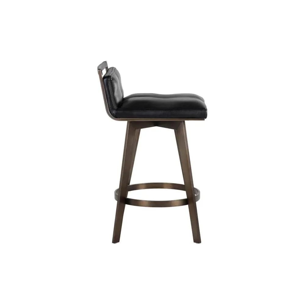 Arizona Swivel Counter Stool - Castillo Black