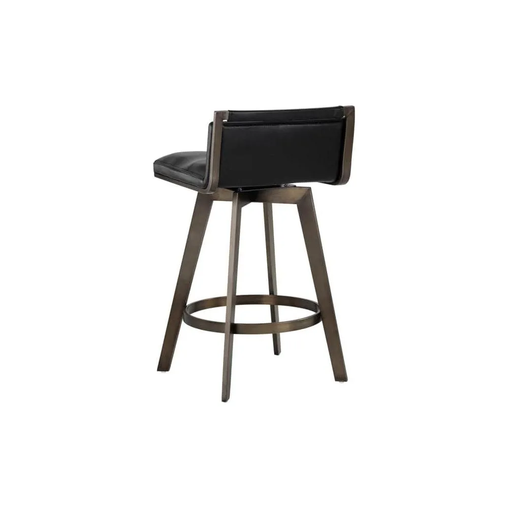 Arizona Swivel Counter Stool - Castillo Black