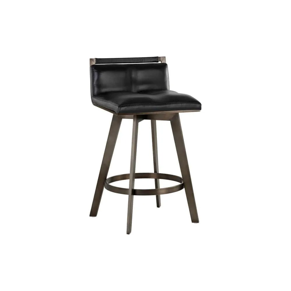 Arizona Swivel Counter Stool - Castillo Black