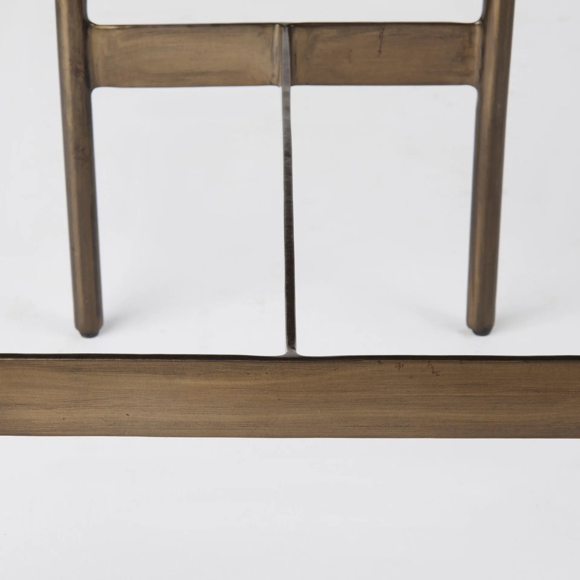 Arjun Gray Hair-On-Hide | Gold Metal | Counter Stool
