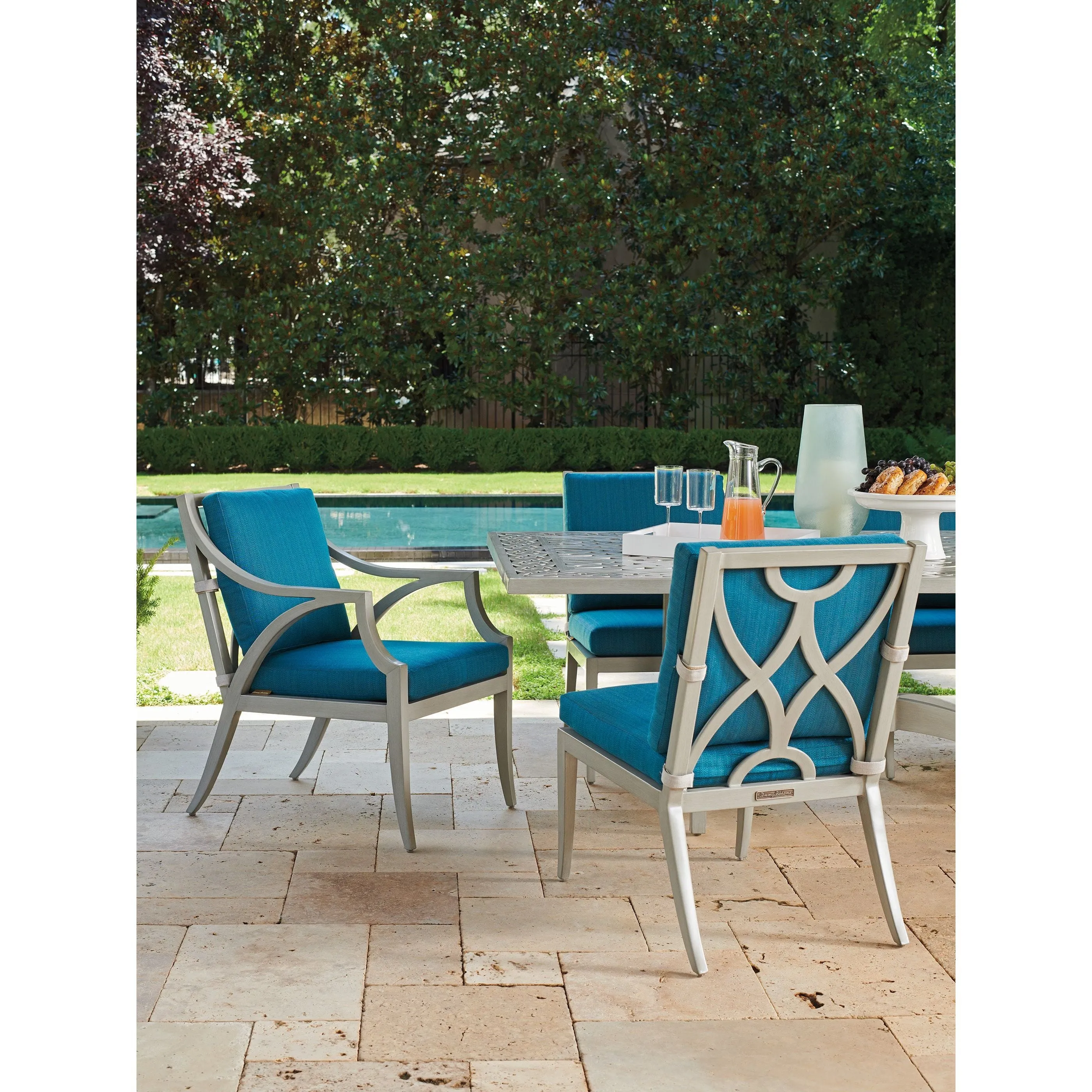 Arm Dining Chair - Gray