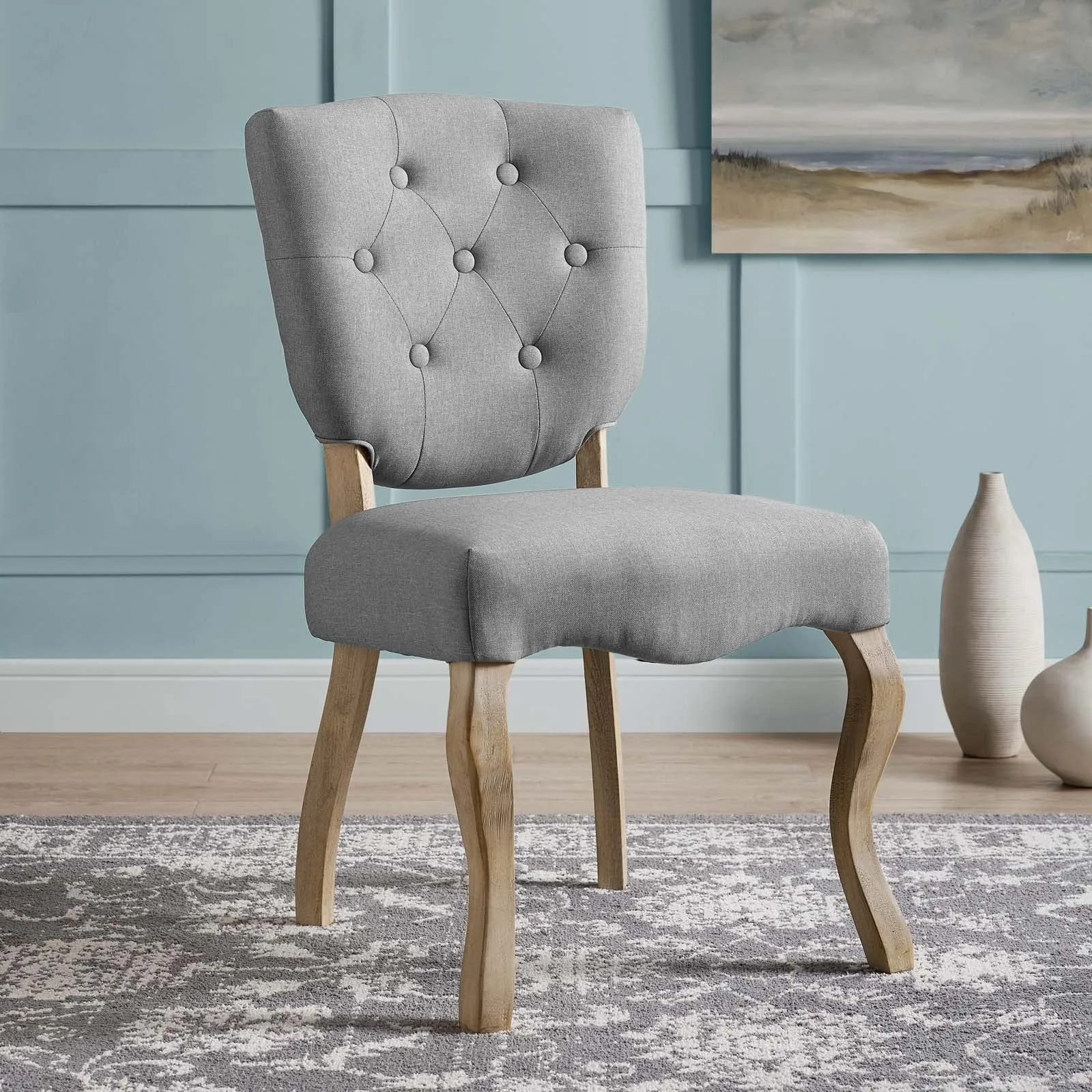 Array Vintage French Upholstered Dining Side Chair by Modway