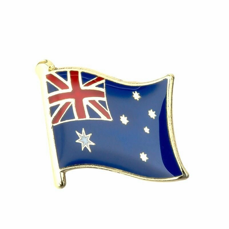 Australian Flag Hat Pin - Blue/Gold