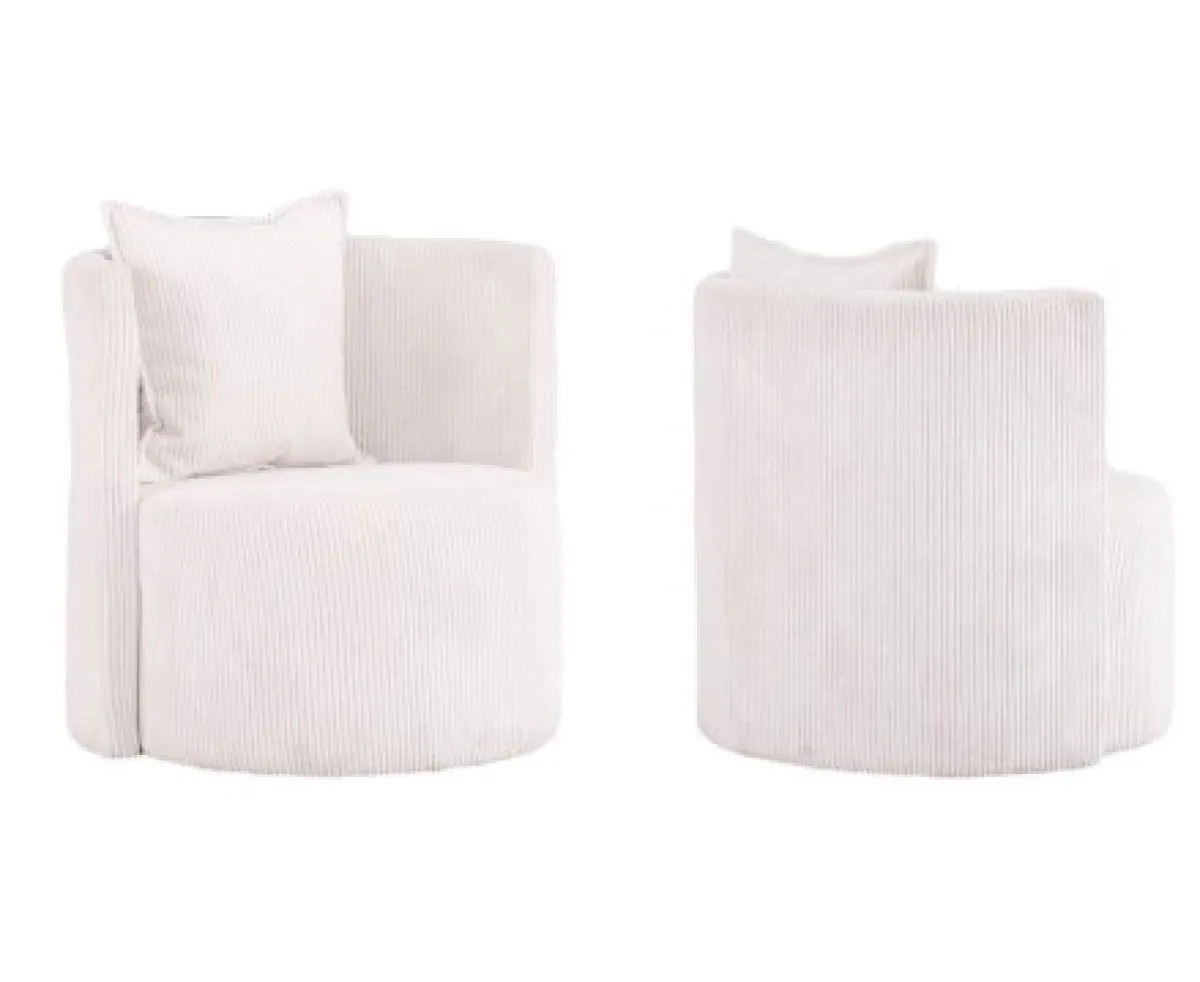 Averill Accent Chair - White