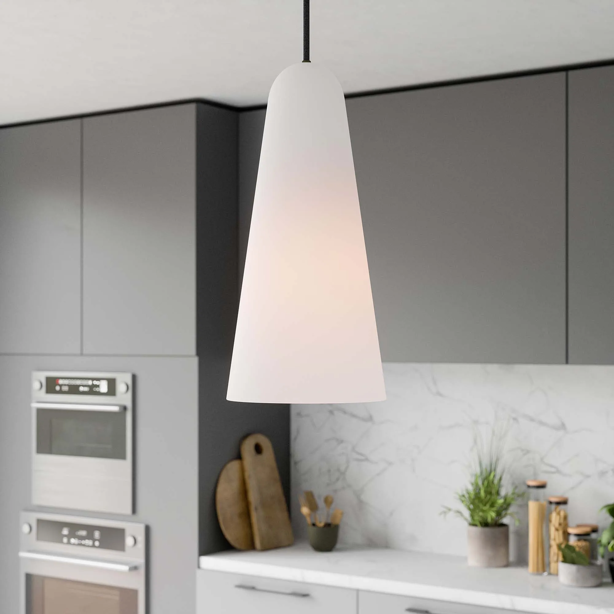 Beacon 1-Light Pendant Light by Modway