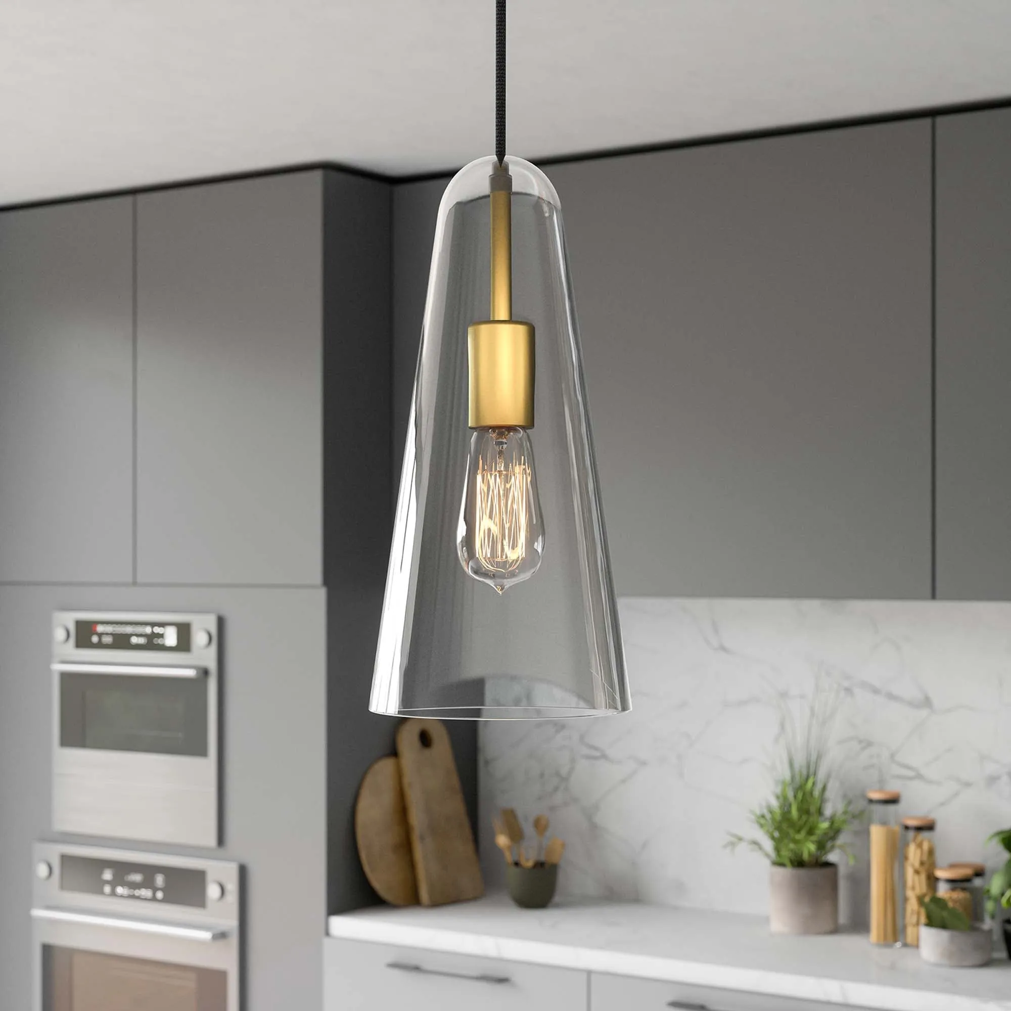 Beacon 1-Light Pendant Light by Modway