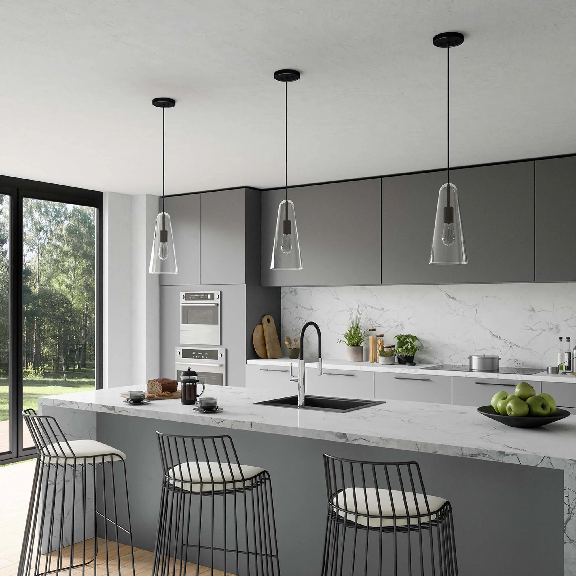 Beacon 1-Light Pendant Light by Modway