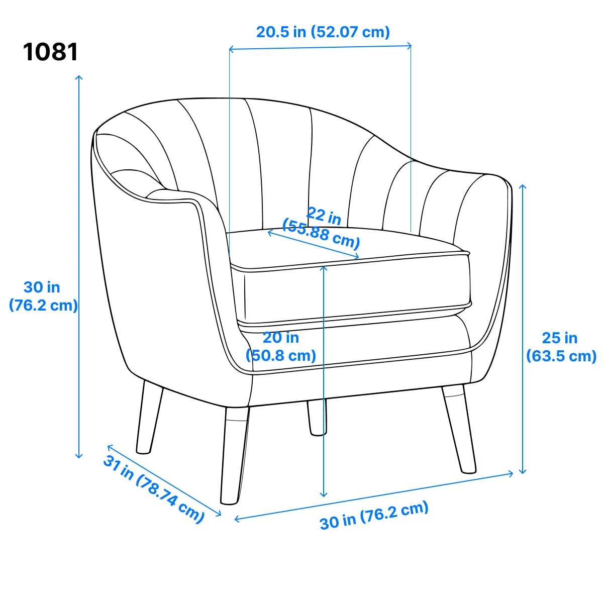 Calypso Accent Chair - White