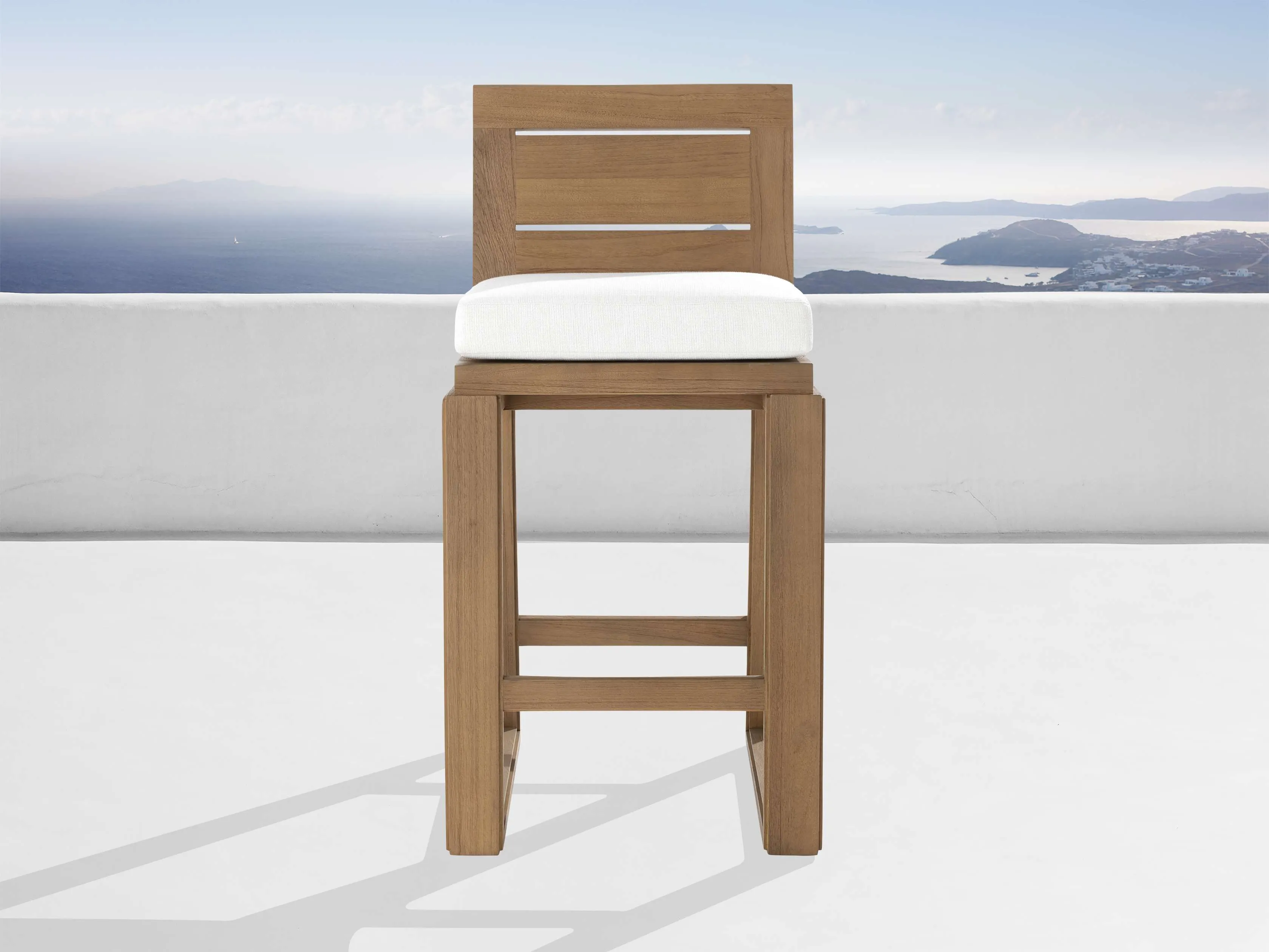 Canyon Outdoor Teak Barstool