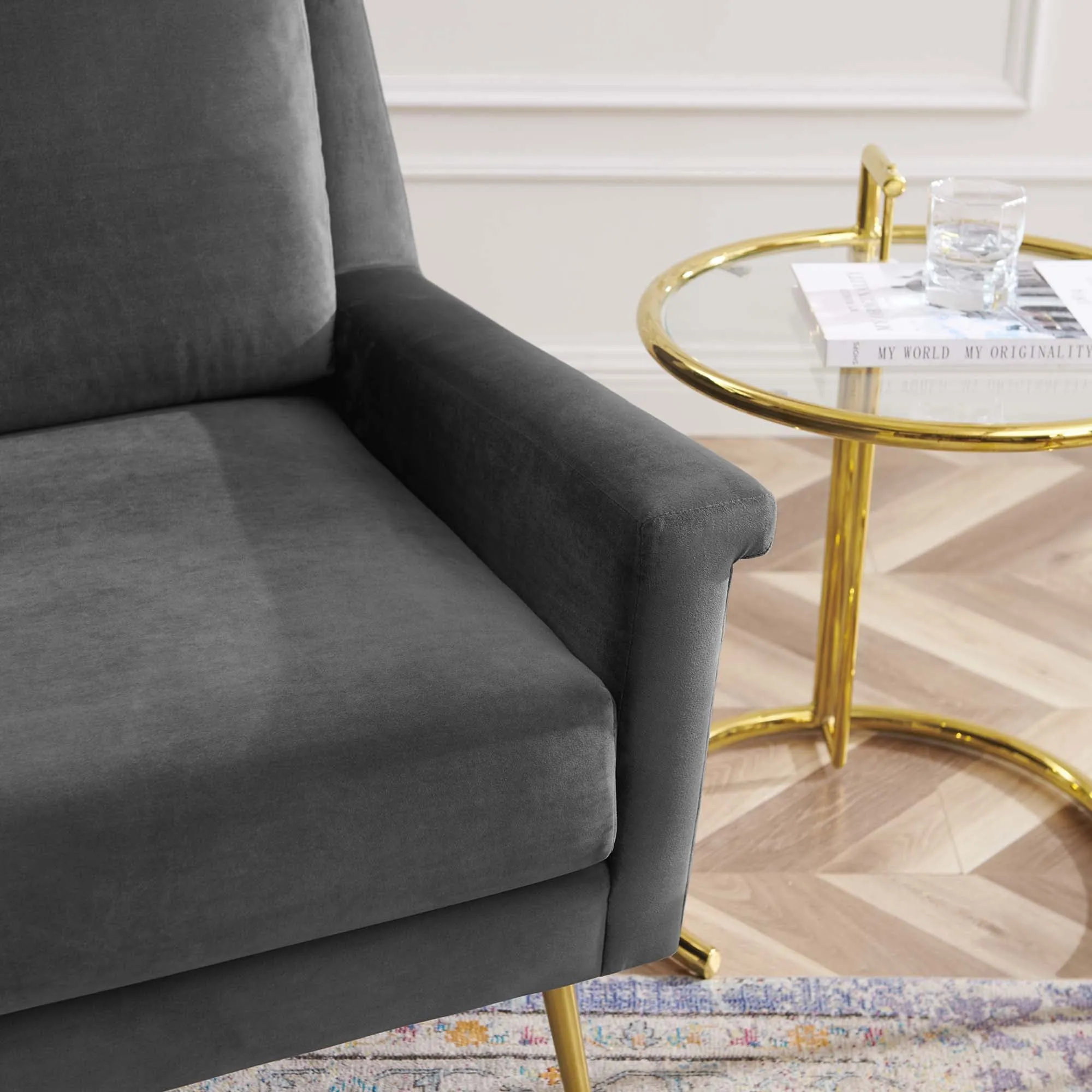 Chesapeake Performance Velvet Armchair by Modway
