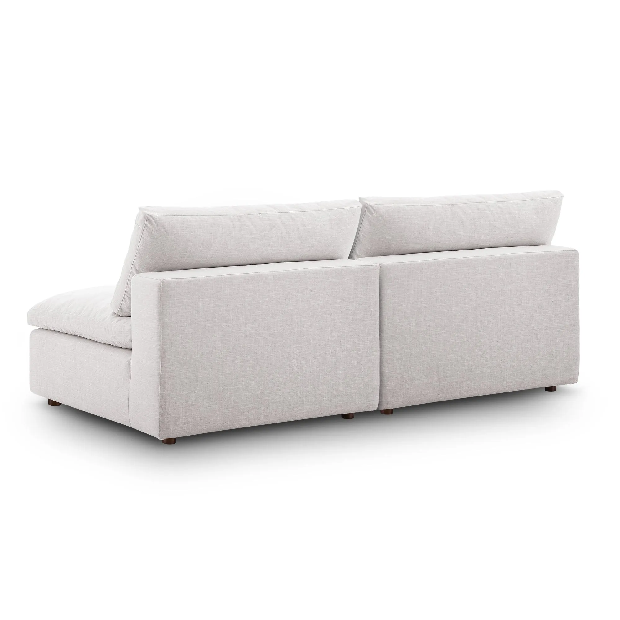 Commix Down Filled Overstuffed 2-Piece Armless Sectional Loveseat by Modway
