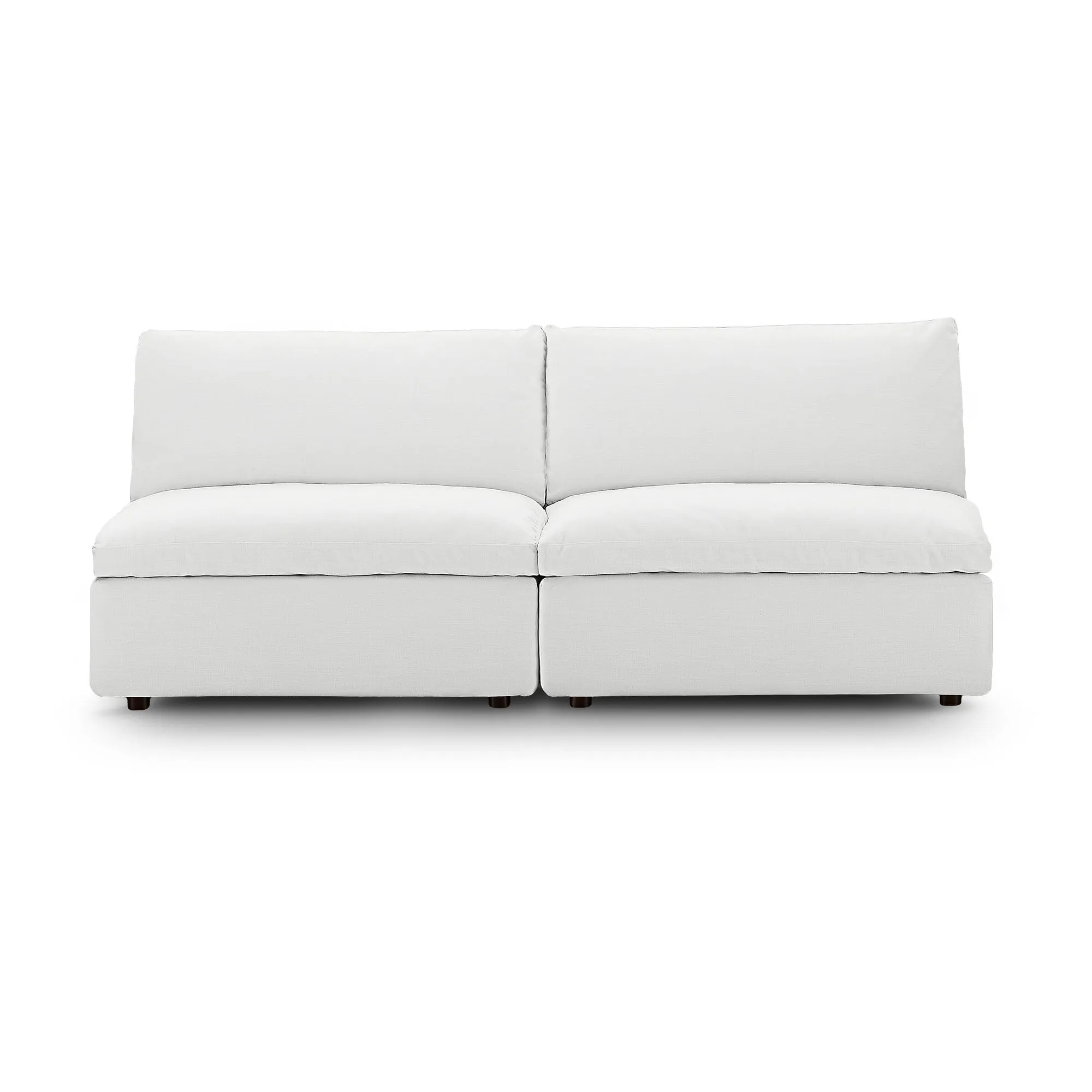 Commix Down Filled Overstuffed 2-Piece Armless Sectional Loveseat by Modway