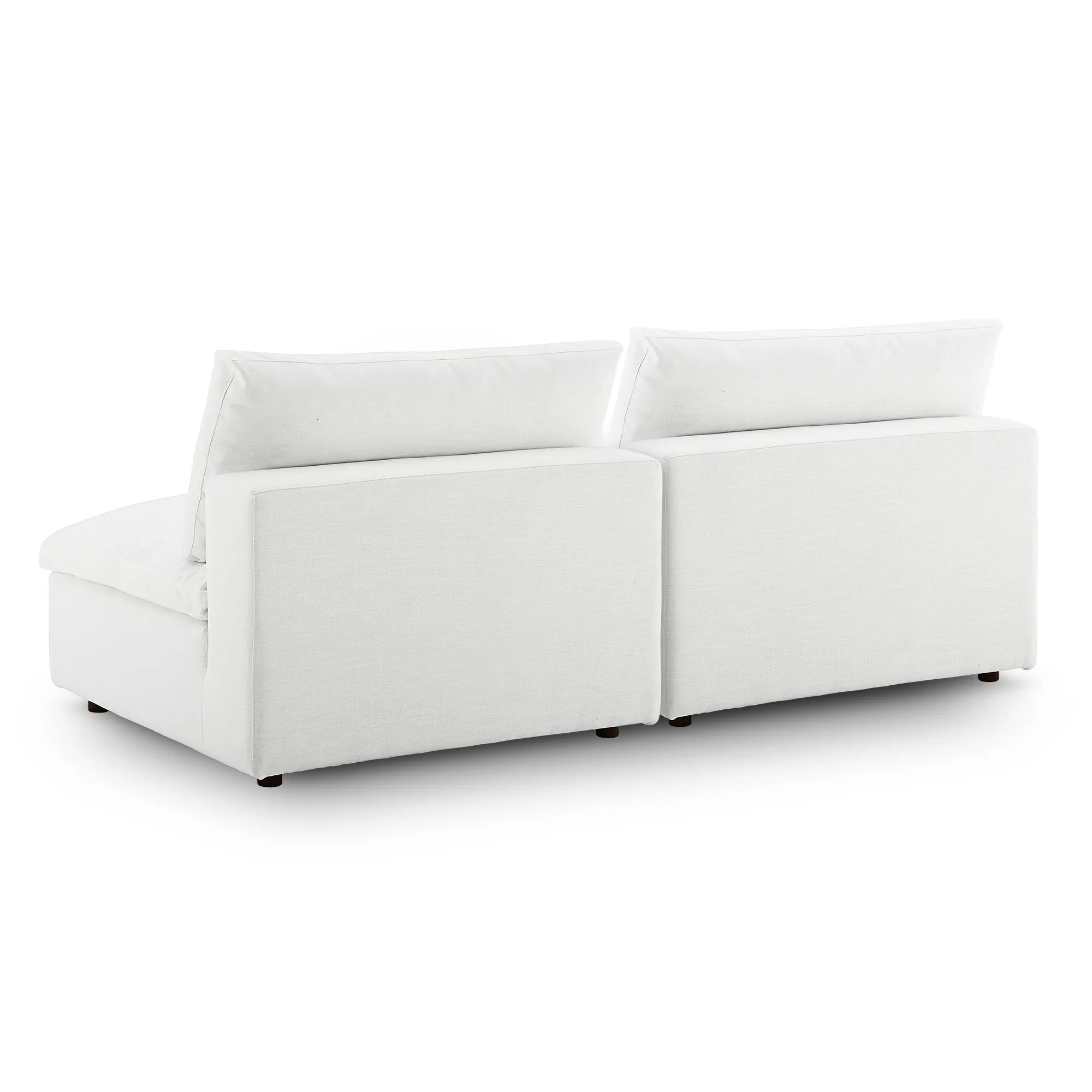 Commix Down Filled Overstuffed 2-Piece Armless Sectional Loveseat by Modway