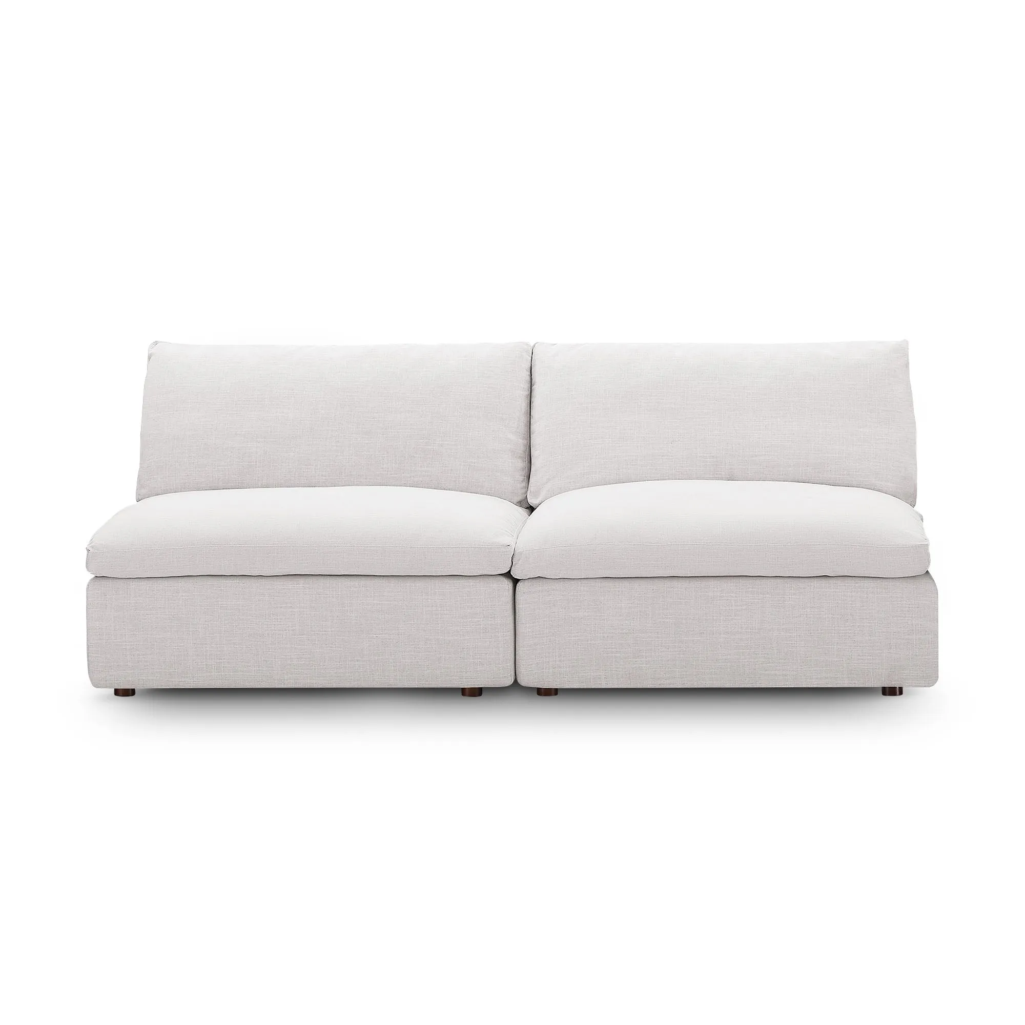 Commix Down Filled Overstuffed 2-Piece Armless Sectional Loveseat by Modway