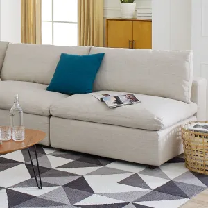 Commix Down Filled Overstuffed 2-Piece Armless Sectional Loveseat by Modway