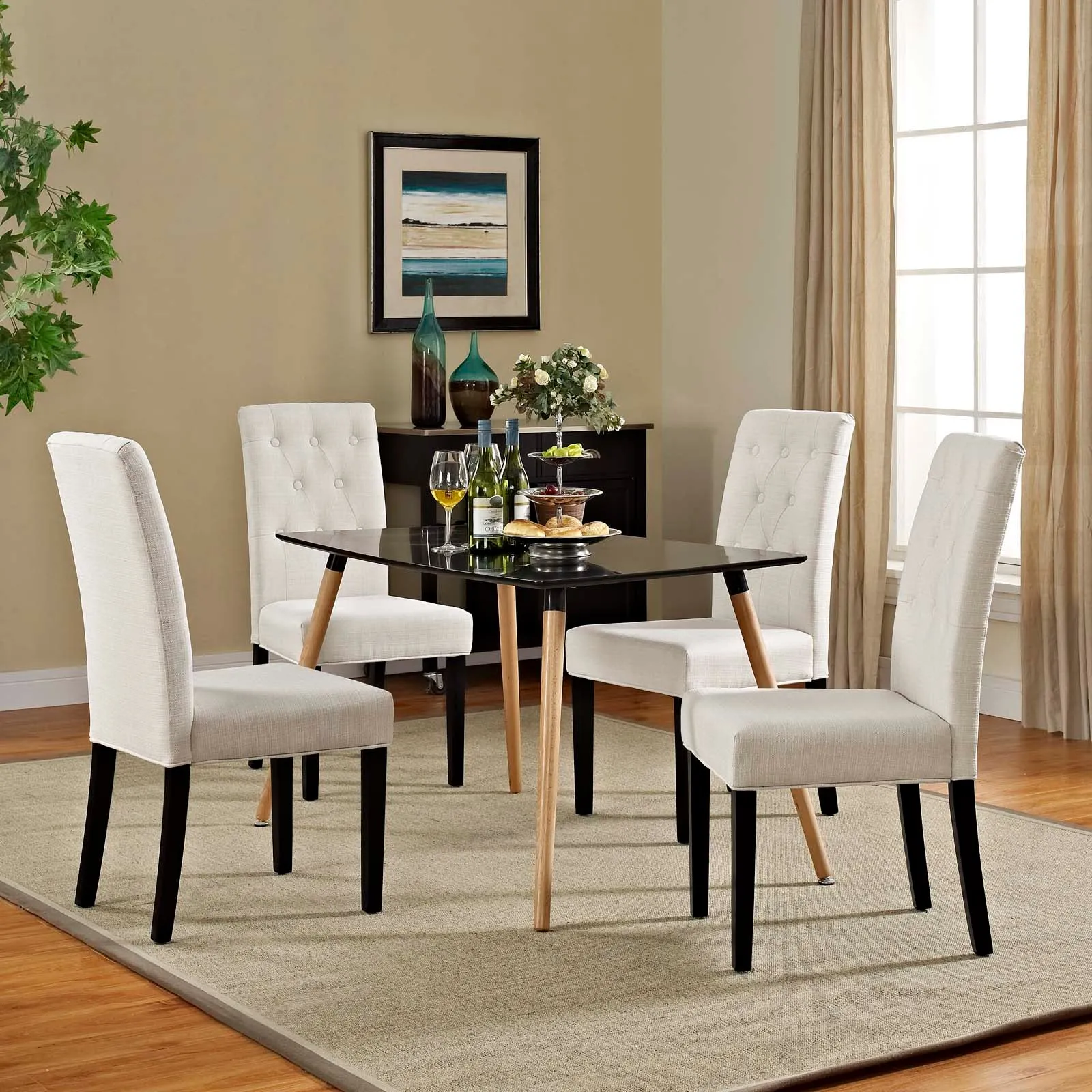 Confer Dining Side Chair Fabric Set of 4 by Modway